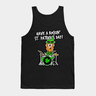 Have A Rockin'St. Patrick's Day Leprechaun Drummer Tank Top